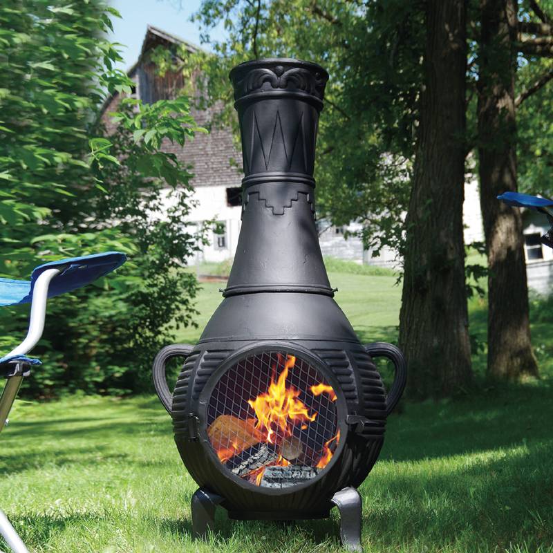 Pine Chiminea Charcoal