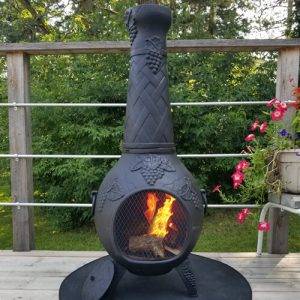 Grape Chiminea Charcoal