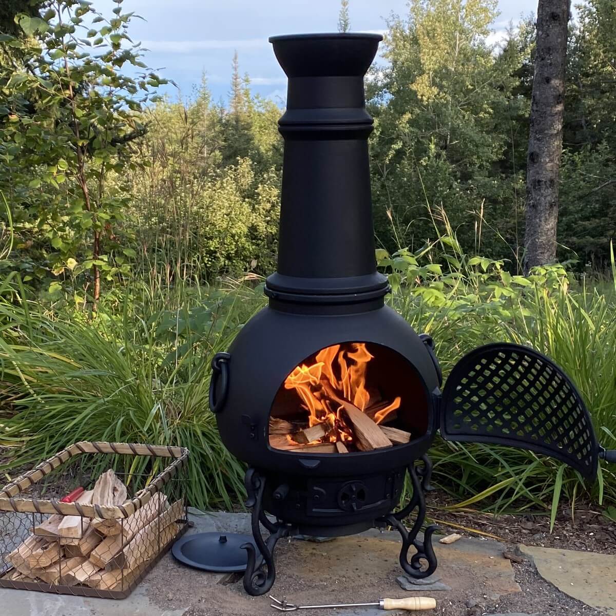 Blue Rooster Gatsby Chiminea